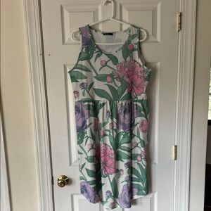 Floral Sleeveless Izuria Dress Size XL